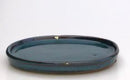 Blue Ceramic Drip Tray Oval