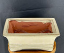 Beige Ceramic Bonsai Pot
