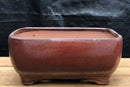 Aztec Orange Ceramic Bonsai Pot