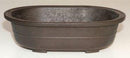 Brown Mica Bonsai Pot - Oval 14" x 9.75" x 4.0"OD 12.5" x 8.25" x 3.25" ID