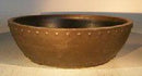 Brown Mica Bonsai Pot - Round 9" x 3"