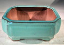 Light Blue Ceramic Bonsai Pot - Rectangle Professional Series 6" x 4" x 2"