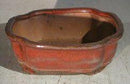 Parisian Red Ceramic Bonsai Pot - Rectangle 6.125" x 4.5" x 2.125"